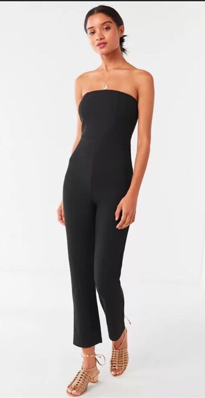 NEW Urban Outfitters Sena black jumpsuit M